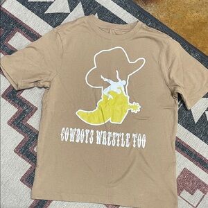 Cowboys Wrestle Too T-Shirt youth medium